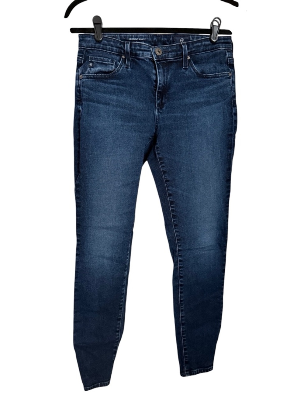 Ag Adriano Goldschmied Indigo Legging Ankle Super Skinny Jeans Sz 27R